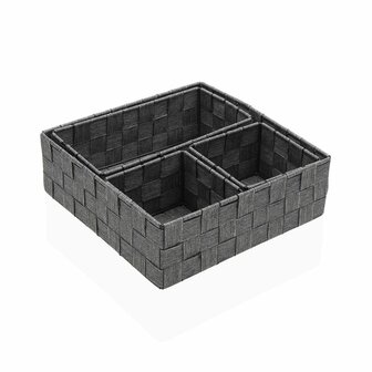 Mandenset Versa Stro Polypropyleen Ma&iuml;svezel 26 x 8,5 x 26 cm 2