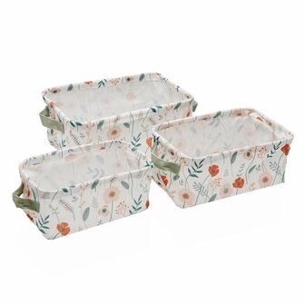 Mandenset Versa Textiel 18 x 14 x 28 cm 28 x 18 x 14 cm 1