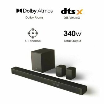 Soundbar Hisense AX5100G    340W Zwart 3