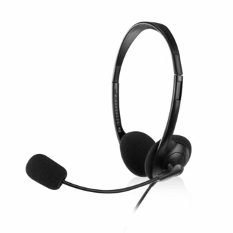 Hoofdtelefoon met microfoon Ewent EW3567 Zwart (1 Stuks) 1