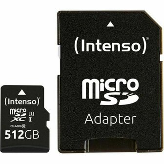 Micro SD kaart met adapter INTENSO 3423493 512 GB 1