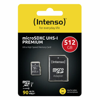 Micro SD kaart met adapter INTENSO 3423493 512 GB 7