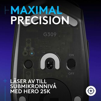 Muis Logitech G309 LIGHTSPEED Zwart 25600 dpi 6