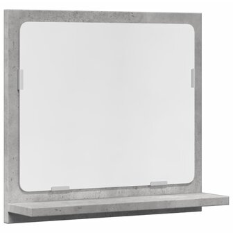 Badkamerspiegelkast 40x11x37 cm bewerkt hout betongrijs 2
