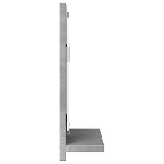 Badkamerspiegelkast 40x11x37 cm bewerkt hout betongrijs 5
