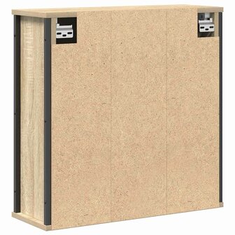 Badkamerwandkast met spiegel 60x21x60 cm sonoma eikenkleurig 7
