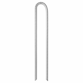 Tentharingen 6 st U-vormig &Oslash;10 mm 37 cm gegalvaniseerd staal 2