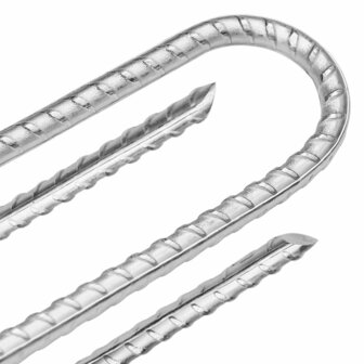Tentharingen 6 st U-vormig &Oslash;10 mm 37 cm gegalvaniseerd staal 4
