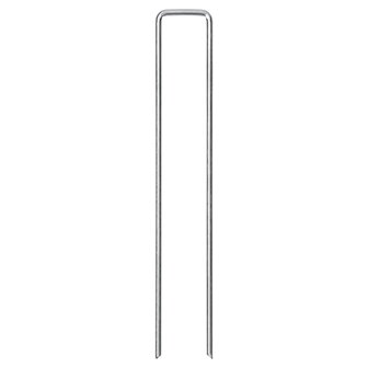 Grondharingen 50 st U-vormig 20x4 cm gegalvaniseerd staal 3