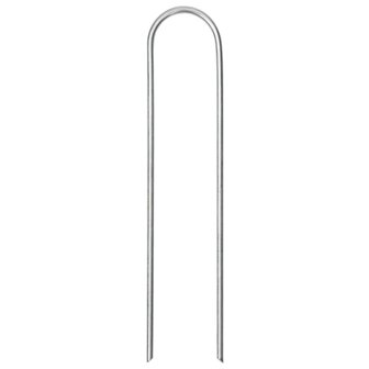 Grondharingen 25 st U-vormig 15x3,5 cm gegalvaniseerd staal 3