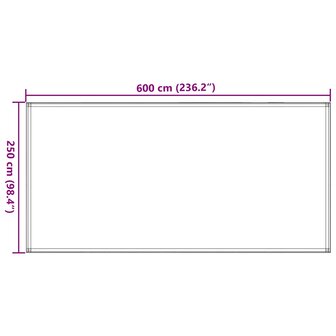 Tenttapijt 250x600 cm HDPE lichtgroen 7