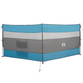 Windscherm camping waterdicht 340x130 cm blauw 2