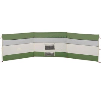 Windscherm camping waterdicht 508x130 cm groen 6