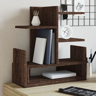 Bureau organiser 49x20x52,5 cm bewerkt hout bruin eikenkleurig 1
