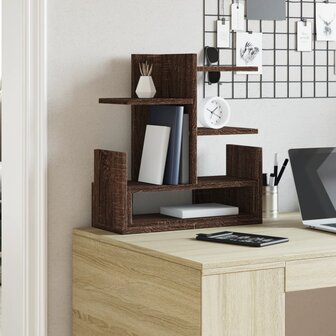 Bureau organiser 49x20x52,5 cm bewerkt hout bruin eikenkleurig 3