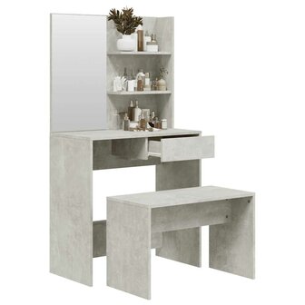Kaptafelset 74,5x40x141 cm betongrijs 4