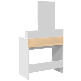 Kaptafel met spiegel 80x41x144,5 cm wit 6