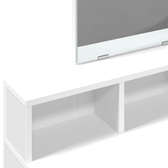 Kaptafel met spiegel 80x41x144,5 cm wit 7