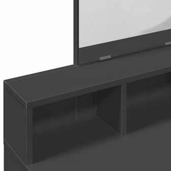 Kaptafel met spiegel 80x41x144,5 cm zwart 7