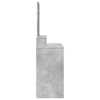 Kaptafel met spiegel 80x41x144,5 cm betongrijs 5