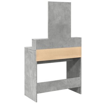 Kaptafel met spiegel 80x41x144,5 cm betongrijs 6