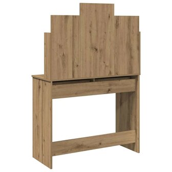 Kaptafel met spiegel 96x39x142 cm artisanaal eikenkleur 6