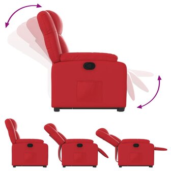 Sta-op-stoel kunstleer rood 7