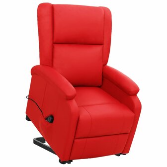 Sta-op-stoel kunstleer rood 1