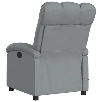 Massagestoel verstelbaar stof lichtgrijs 7