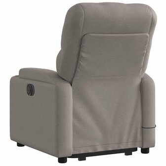 Sta-op-massagestoel verstelbaar stof taupe 5