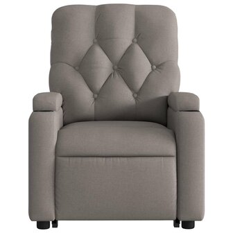 Sta-op-massagestoel verstelbaar stof taupe 9
