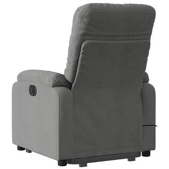 Sta-op-massagestoel verstelbaar microvezelstof donkergrijs 5