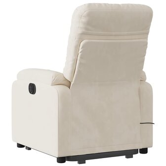 Sta-op-massagestoel verstelbaar microvezelstof beige 5