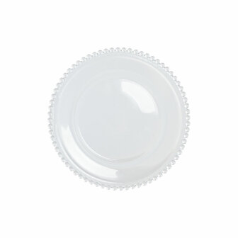 Dinerbord Home ESPRIT Transparant Kristal 27 X 27 X 2,6 CM 4