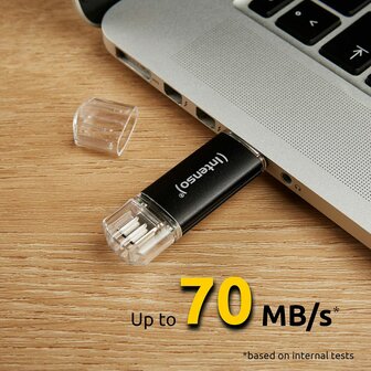 USB stick INTENSO 3539492 Antraciet 256 GB (2 Stuks) 5