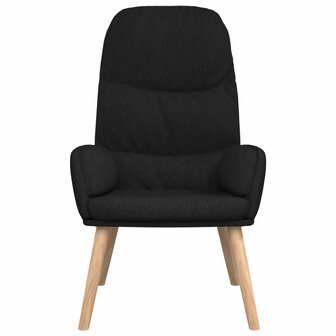 Relaxstoel stof zwart 3