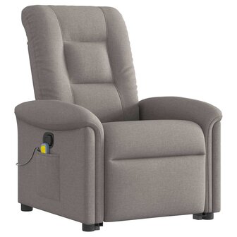 Sta-op-massagestoel verstelbaar stof taupe 4
