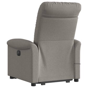 Sta-op-massagestoel verstelbaar stof taupe 6
