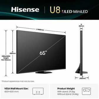 Smart TV Hisense 65U8Q 65&quot; 4K Ultra HD LED HDR 5