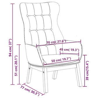 Relaxstoel stof zwart 7