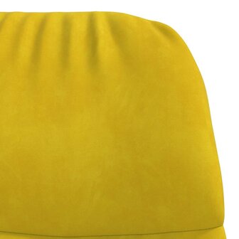 Relaxstoel fluweel geel 6