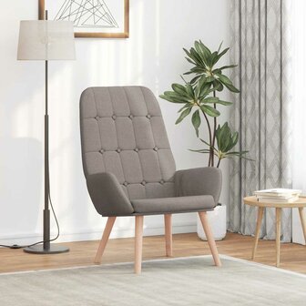 Relaxstoel stof taupe 1