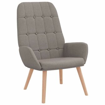 Relaxstoel stof taupe 2