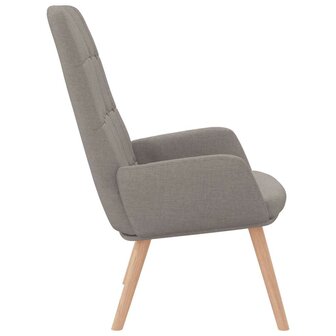 Relaxstoel stof taupe 4