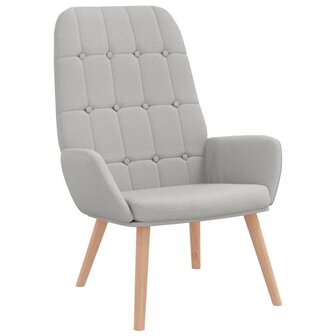 Relaxstoel stof wolk grijs 2
