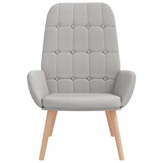 Relaxstoel stof wolk grijs 4