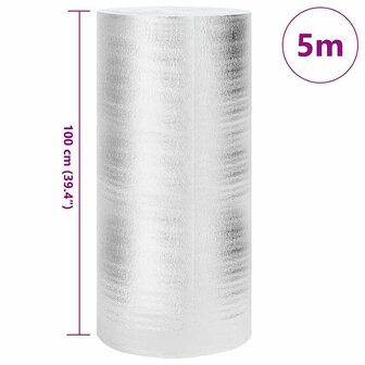 Radiatorfolie Zilver 1 x 5 m Aluminium 5