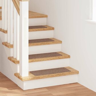Antislip Trapmatten 15 pcs Bruin 60 x 25 cm PP 1