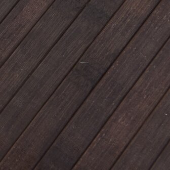 Vloerkleed rechthoekig 60x300 cm bamboe donkerbruin 7