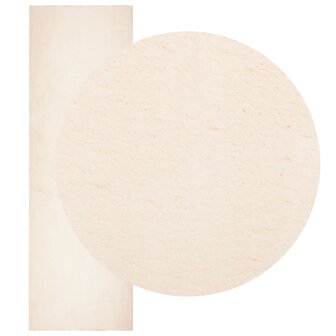 Vloerkleed HUARTE laagpolig zacht wasbaar 80x250 cm beige 3